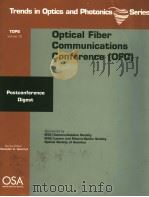 TOPS VOLUME 70  OPTICAL FIBER COMMUNICATION CONFERENCE(OFC)  POSTCONFERENCE DIGEST     PDF电子版封面  1557527016   