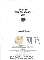 BOOK OF SEMI INTERNATIONAL STANDARDS 1988 VOLUME 4-5 PHOTOMASKS DIVISION     PDF电子版封面     
