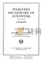 WEBSTER'S DICTIONARY OF SYNONYMS  FIRST EDITION（1951 PDF版）