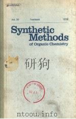 SYNTHETIC METHODS OF ORGANIC CHEMISTRY  VOL.30   1976  PDF电子版封面  3805522568   