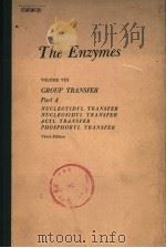 THE ENZYMES  VOLUME VIII GROUP TRANSFER  PART 4  THIRD EDITION（ PDF版）