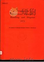 PROGRESS IN HAZARDOUS CHEMICALS HANDLING AND DISPOSAL 1972（ PDF版）