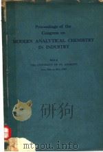 PROCEEDINGS OF THE CONGRESS ON MODERN ANALYTICAL CHEMISTRY IN INDUSTRY（ PDF版）