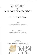 CHEMISTRY OF CARBON COMPOUNDS VOL.4  PT.A     PDF电子版封面     