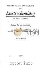 PRINCIPLES AND APPLICATIONS OF ELECTROCHEMISTRY IN TWO OVLUMES（ PDF版）