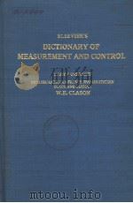 ELSEVIER.S DICTIONARY OF MEASUREMENT AND CONTROL     PDF电子版封面     