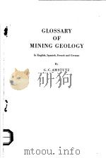 GLOSSARY OF MINING GEOLOGY（ PDF版）