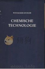 CHEMISCHE TECHNOLOGIE BAND 4：ORGANISCHE TECHNOLOGIE Ⅱ     PDF电子版封面     