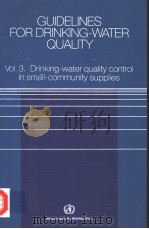 GUIDELINES FOR DRINKING-WATER QUALITY VOL.3（1985 PDF版）