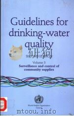 GUIDELINES FOR DRINKING-WATER QUALITY SECOND EDITION VOLUME3（1997 PDF版）