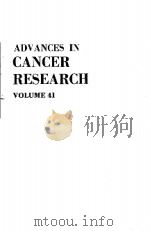 ADVANCES IN CANCER RESEARCH  VOLUME 41（ PDF版）
