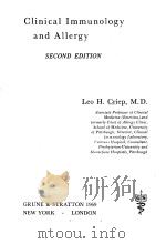 CLINICAL IMMUNOLOGY AND ALLERGY  SECOND EDITION（1969 PDF版）