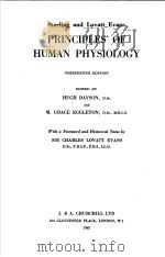 PRINCIPLES OF HUMAN PHYSIOLOGY  THIRTEENTH EDITION（1962 PDF版）