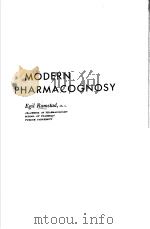 MODERN PHARMACOGNOSY     PDF电子版封面     