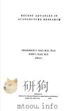 RECENT ADVANCES IN ACUPUNCTURE RESEARCH（ PDF版）