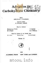 ADVANCES IN CARBOHYDRATE CHEMISTRY  VOLUME 14（1959 PDF版）