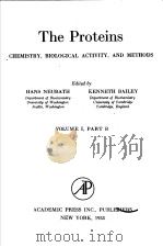 THE PROTEINS CHEMISTRY，BIOLOGICAL ACTIVITY，AND METHODS  VOLUME Ⅰ PART B   1953  PDF电子版封面    HANS NEURATH  KENNETH BAILEY 