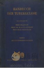 HANDBUCH DER TUBERKULOSE I     PDF电子版封面    PROF.DR.J.HEIN  PROF.DR.DR.H.C 