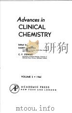 ADVANCES IN CLINICAL CHEMISTRY VOLUME 5（ PDF版）