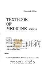 TEXTBOOK OF MEDICINE  ROURTEENTH EDITTON  VOLUME 2     PDF电子版封面  0721616607  PAUL B.BEESON  WALSH MCDERMOTT 