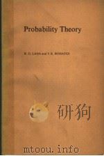 PROBABILITY THEORY     PDF电子版封面    R.G.LAHA V.K.ROHATGI 