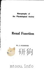 RENAL FUNCTION（ PDF版）