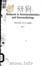 RESEARCH IN IMMUNOCHEMISTRY AND IMMUNOBIOLOGY VOL. 1（1972 PDF版）