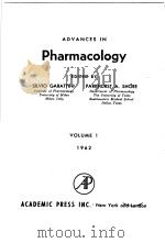 ADVNCES IN PHARMACOLOGY     PDF电子版封面    SILVLO GARATTINI PARKHURST A.S 