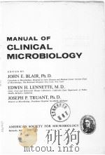 MANUAL OF CLINICAL MICROBIOLOGY（1970 PDF版）