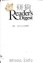 READER‘S DIGEST 1986 JULY-SEPTEMBER     PDF电子版封面     