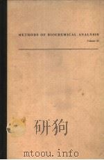 METHODS OF BIOCHEMICAL ANALYSIS  VOLUME 22（ PDF版）