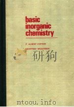 BASIC INORGANIC CHEMISTRY     PDF电子版封面    F.ALBERT COTTON 