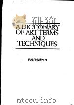 A DICTIONARY OF ART TERMS AND TECHNIQUES（ PDF版）