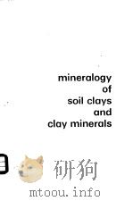 BULIETIN MINERALOGY OF SOIL CLAYS AND CLAY MINERALS     PDF电子版封面    S.K.MUKHERJEE  T.D.BISWAS 