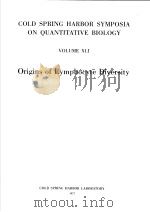COLD SPRING HARBOR SYMPOSIA ON QUANTITATIVE BIOLOGY  VOLUME XLI-PART 2 ORIGINS OF LYMPHOCYTE DIVERSI     PDF电子版封面     