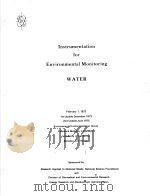INSTRUMENTATION FOR ENVIRONMENTAL MONITORING  VOL.2 WATER     PDF电子版封面     