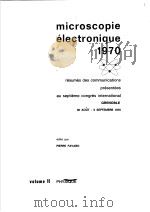 MICROSCOPIE ELECTRONIQUE  1970  VOLUME II（ PDF版）