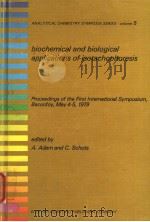 ANALYTICAL CHEMISTRY SYMPOSIA SERIES  VOLUME 5  BIOCHEMICAL AND BIOLOGICAL APPLICATIONS OF ISOTACHOP（1980 PDF版）