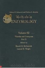 METHODS IN ENZYMOLOGY  VOLUME 62  VITAMINS AND COENZYMES  PART D   1979  PDF电子版封面  0121819620  DONALD B.MCCORMICK AND LEMUEL 