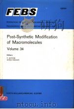 POST-SYNTHETIC MODIFICATION OF MACROMOLECULES  VOLUME 34   1975  PDF电子版封面  044410934X   