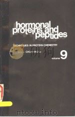 HORMONAL PROTEINS AND PEPTIDES  VOLUME 9（ PDF版）