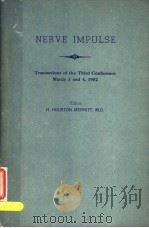 NERVE IMPULSE 1952     PDF电子版封面    DAVID NACHMANSOHN 
