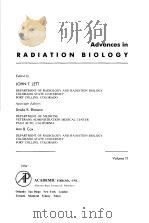 ADVANCES IN RADIATION BIOLOGY VOLUME 11（ PDF版）
