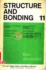 STRUCTURE AND BONDING 11     PDF电子版封面  3540058303   