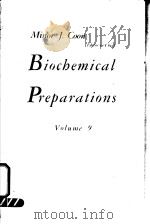 BIOCHEMICAL PREPARATIONS  VOLUME 9（ PDF版）