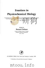 FRONTIERS IN PHYSICOCHEMICAL BIOLOGY（ PDF版）