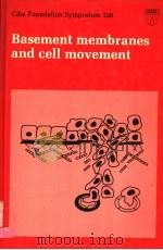 BASEMENT MEMBRANES AND CELL MOVEMENT     PDF电子版封面     
