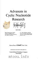 ADVANCES IN CYCLIC NUCLEOTIDE RESEARCH  VOLUME 4（ PDF版）