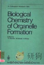 BIOLOGICAL CHEMISTRY OF ORGANELLE FORMATION（ PDF版）