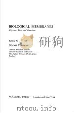 BIOLOGICAL MEMBRANES  PHYSICAL FACT AND FUNCTION（ PDF版）
